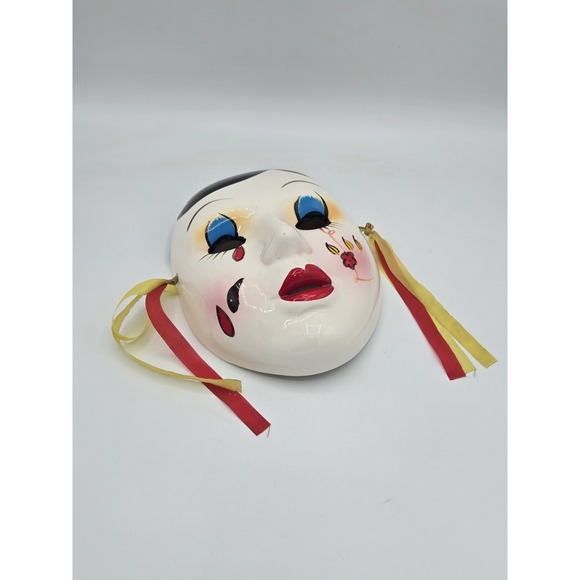 Taiwan Ceramic Painted Mardi‎ Gras Hanging Wall Mask - Picture 2 of 7